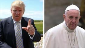 Trump critica visita del papa Francisco a México