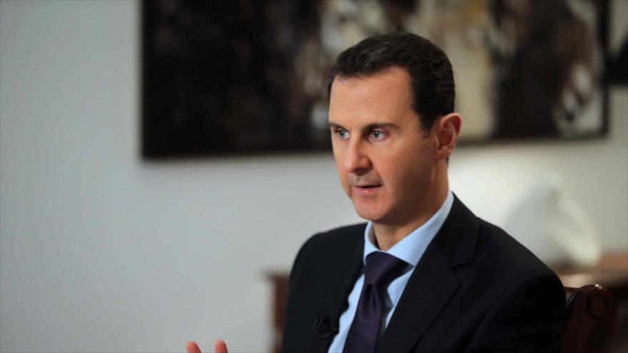 El president sirio, Bashar al-Asad, en una entrevista exclusive a AFP en Damasco, la capital de Siria, 11 de febrero de 2016.