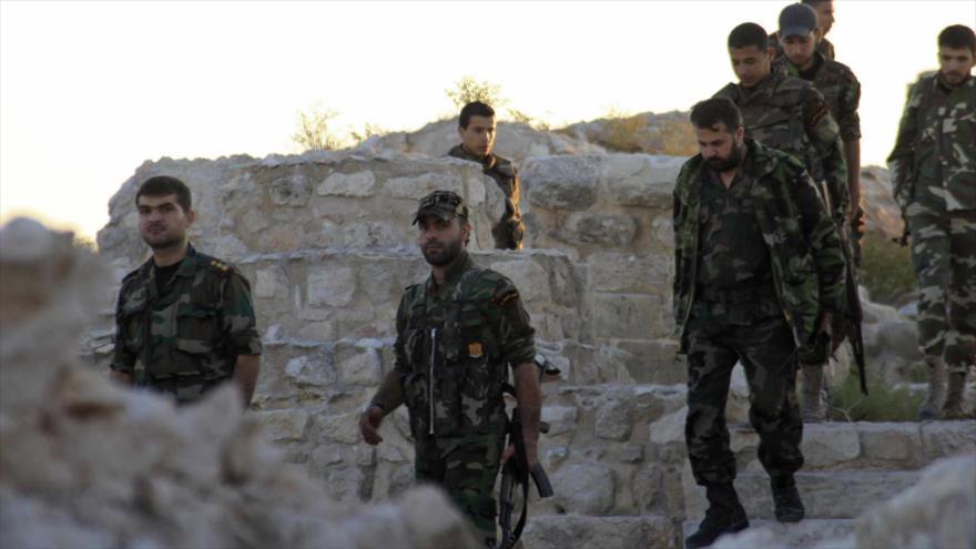 Soldados del Ejército de Siria.