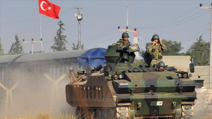 Un tanque del Ejército turco.