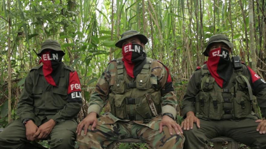 Integrantes de la guerrilla colombiana Ejército de Liberación Nacional (ELN).