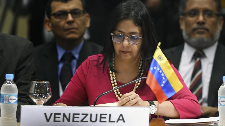 La canciller venezolana, Delcy Rodríguez.