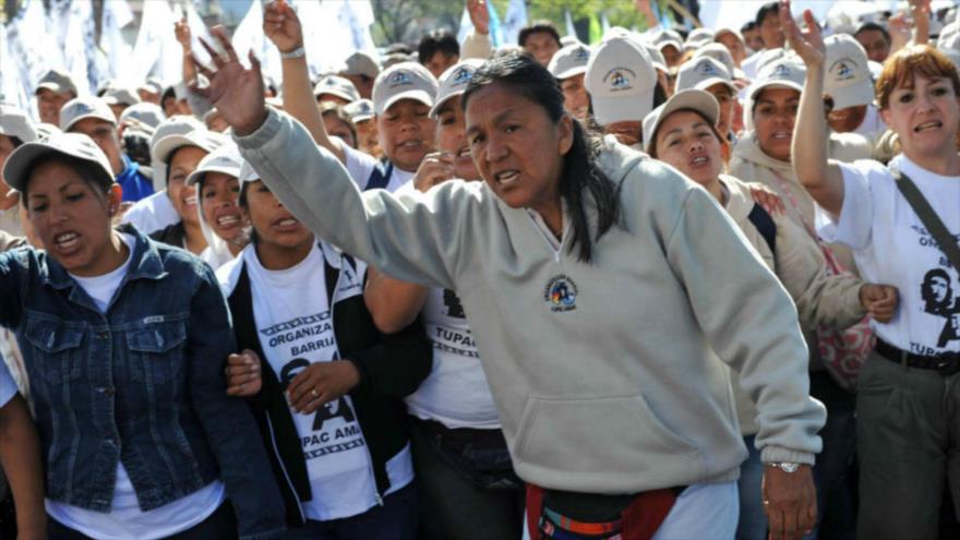 Dirigente del movimiento social Túpac Amaru, Milagro Sala.