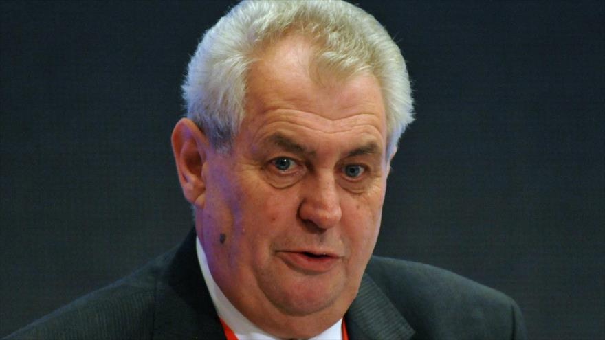 El presidente de la República Checa, Milos Zeman.