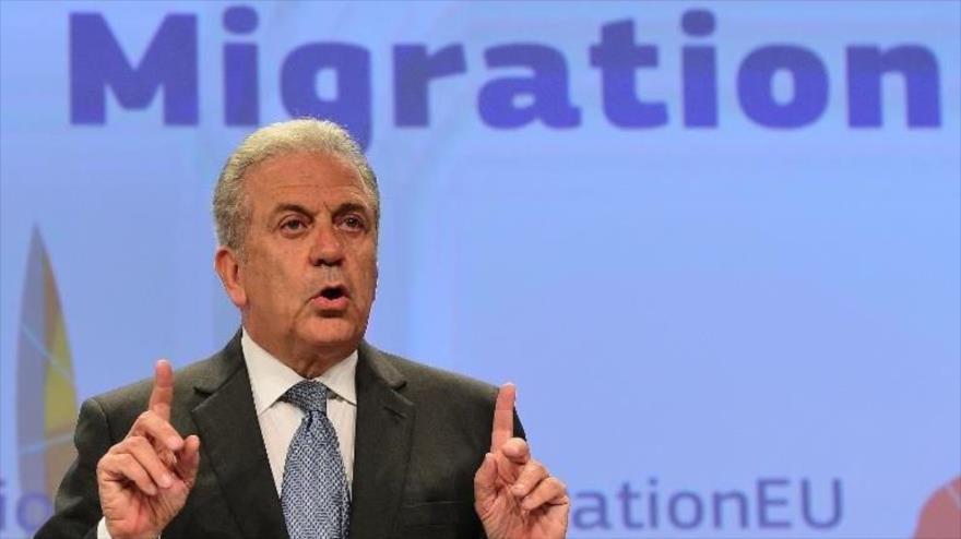 El comisario europeo de Migración, Dimitris Avramopoulos.
