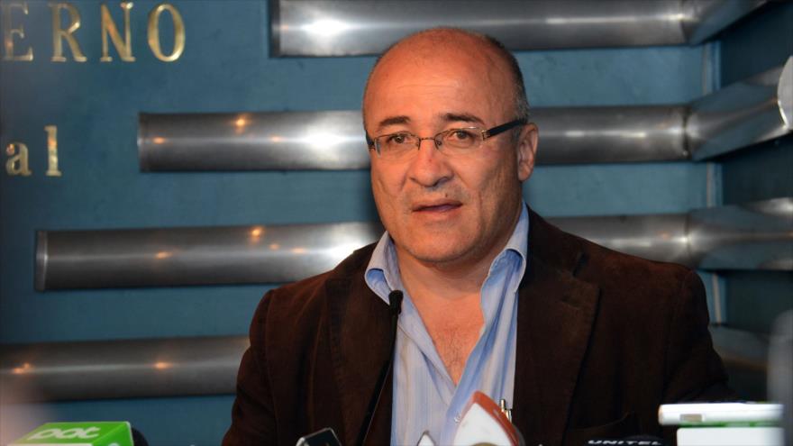 El exministro boliviano de Gobierno (Interior), Hugo Moldiz.