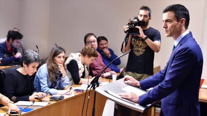 El secretario general del Partido Socialista Obrero Español (PSOE) , Pedro Sánchez.