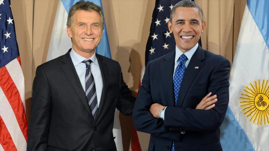 El presidente de EE.UU., Barack Obama (dcha.), y su homólogo argentino, Mauricio Macri.