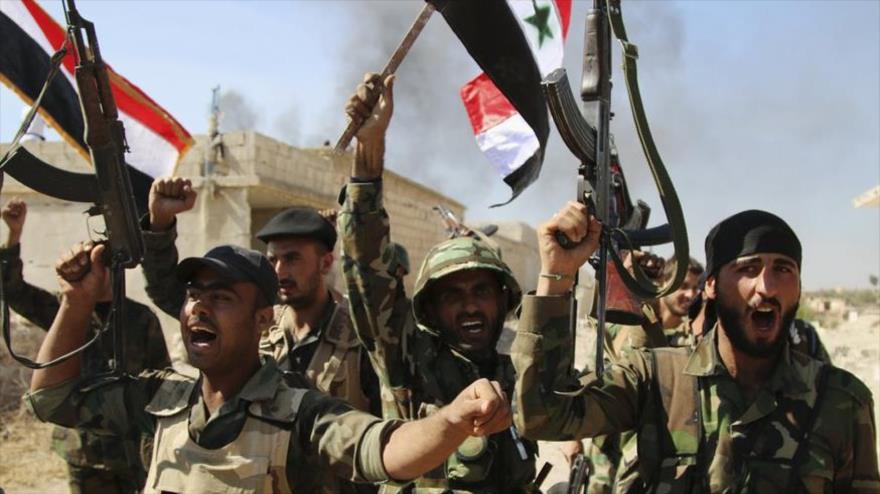 Soldados del Ejército de Siria.