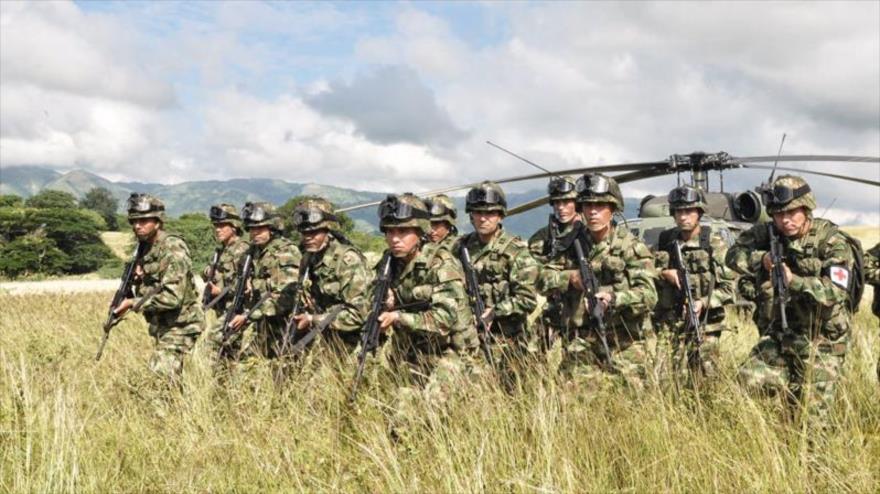 Soldados del Ejército colombiano.