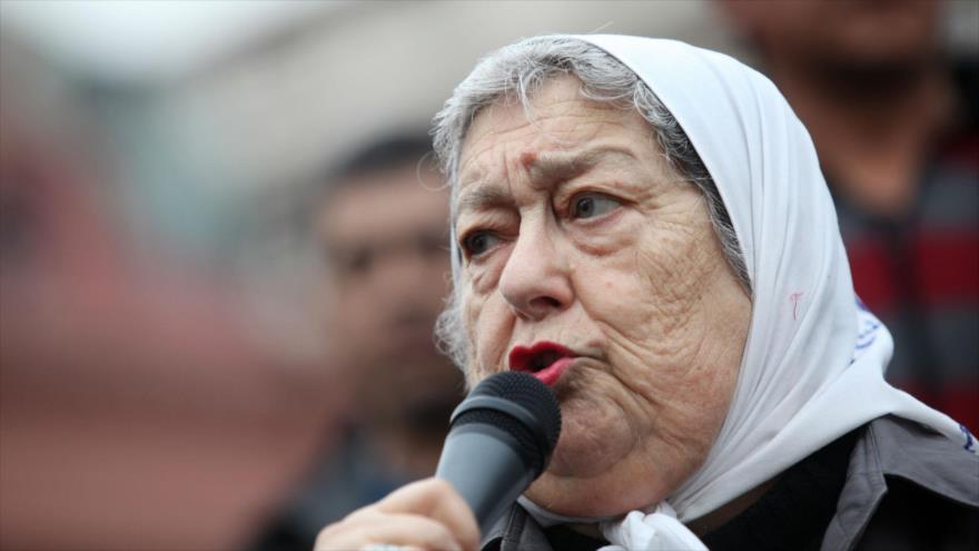 Presidenta de la asociación humanitaria argentina Madres de la Plaza de Mayo, Hebe de Bonafini.