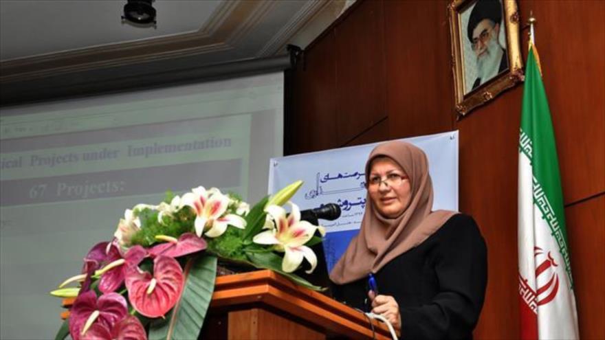 La directora ejecutiva de la Compañía Nacional de Petroquímica de Irán (NPC, por sus siglas en inglés), Marzie Shah-Daei.
