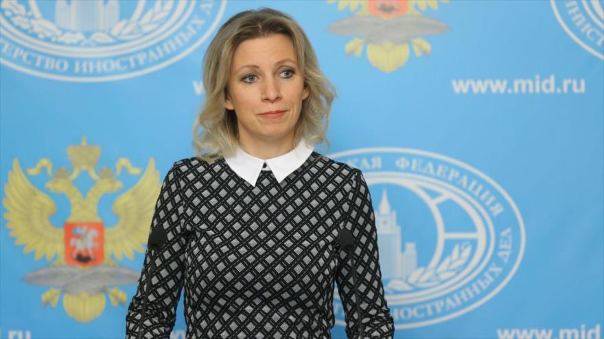 La portavoz de la Cancillería rusa, Maria Zajarova.