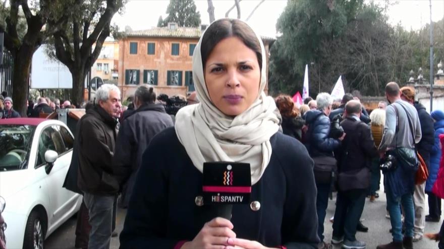 Protestan en Roma para pedir verdad sobre muerte de Giulio Regeni