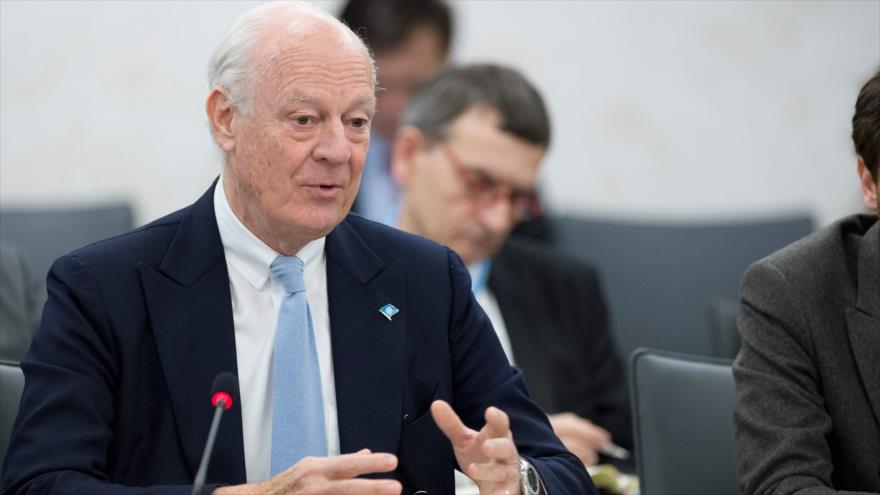 El enviado especial de la Organización de las Naciones Unidas (ONU) para Siria, Staffan de Mistura. 