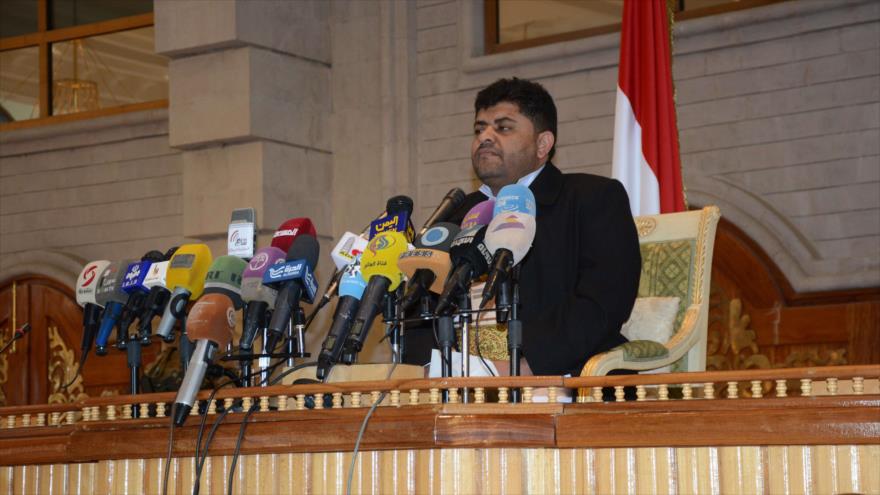 El presidente del Consejo Supremo Revolucionario del movimiento popular yemení Ansarolá, Mohamad Ali al-Houthi.