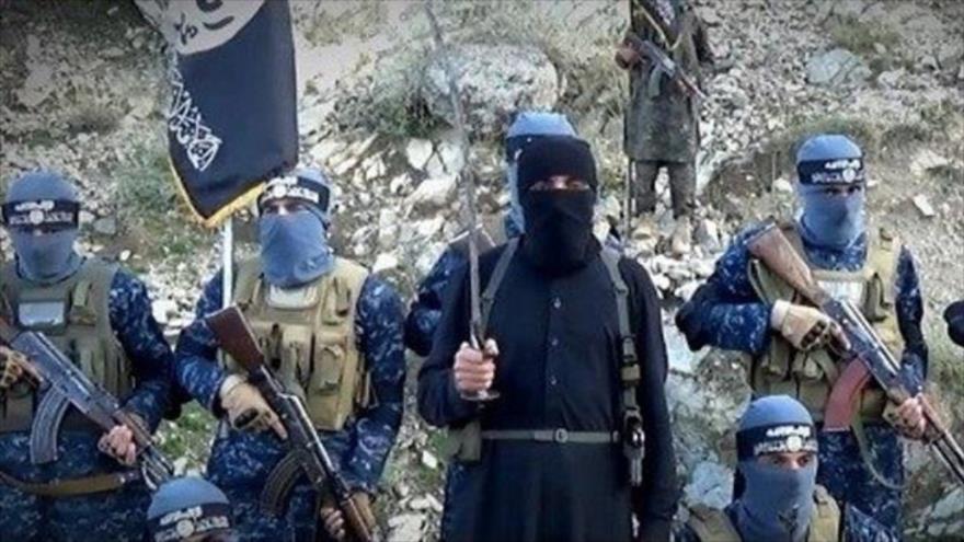 Integrantes del grupo terrorista takfirí EIIL (Daesh, en árabe) en Afganistán.