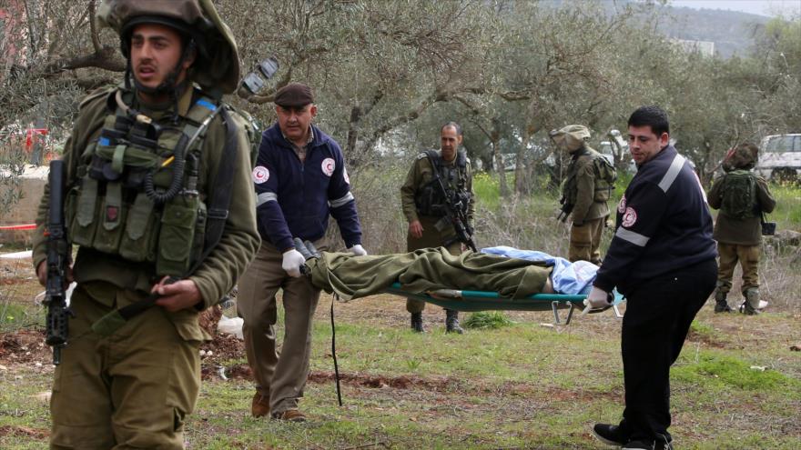 Fuerzas israelíes matan a un palestino en la ocupada Cisjordania, 21 de febrero de 2016.