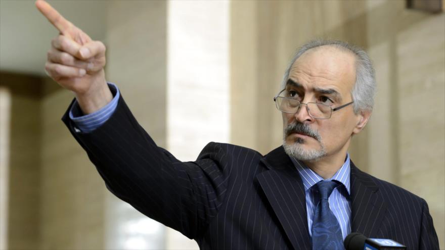 El embajador permanente de Siria ante la Organización de las Naciones Unidas (ONU), Bashar al-Yafari.