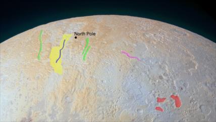 Nunca visto en Plutón: Hallan cañones helados en su polo norte