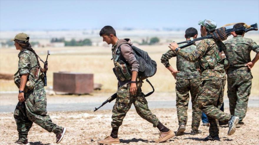 Fuerzas kurdas en Siria.