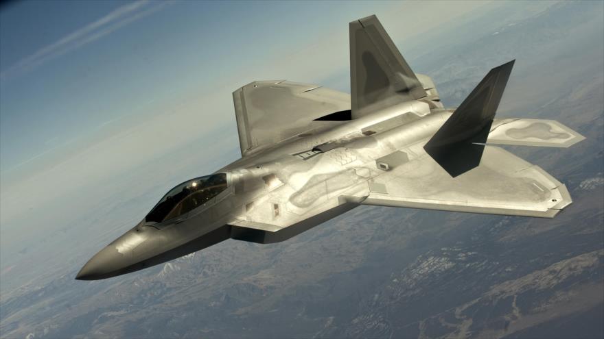 El avión de combate estadounidense F-22.