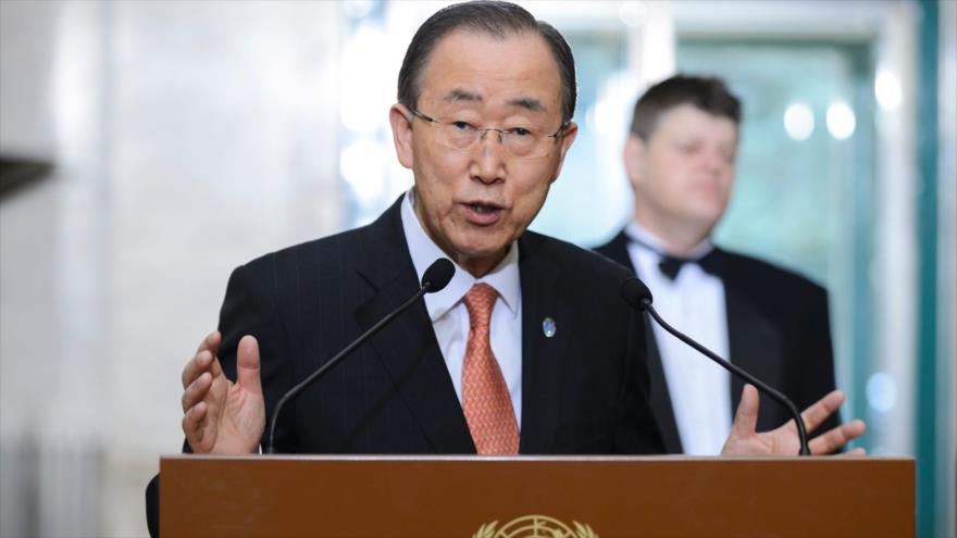 El secretario general de la Organización de las Naciones Unidas (ONU), Ban Ki-moon, 29 de febrero de 2016.