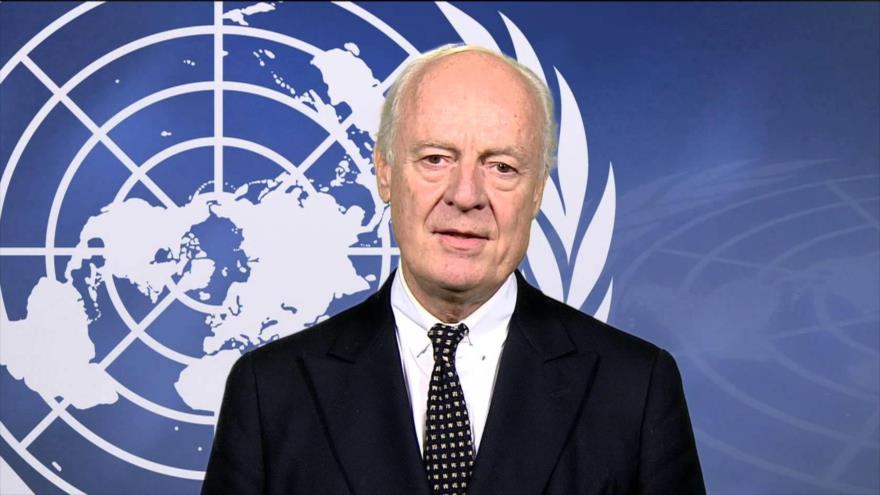 El enviado especial de Naciones Unidas para Siria, Staffan de Mistura.