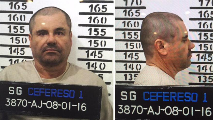 La ficha policial del narcotraficante mexicano Joaquín ‘El Chapo’ Guzmán.