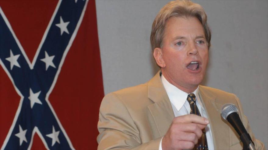 Exlíder del grupo supremacista blanco Ku Klux Klan (KKK), David Duke.