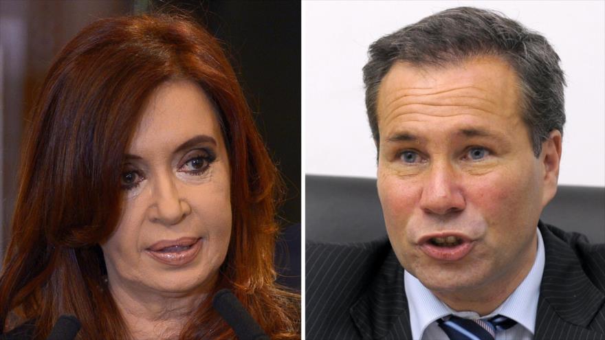 La expresidenta argentina Cristina Fernández de Kirchner y el ex fiscal del caso del AMIA Alberto Nisman.