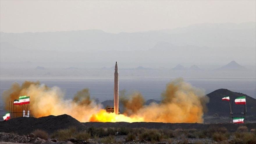 El ensayo del misil balístico de medio alcance Qiam, de fabricación iraní.