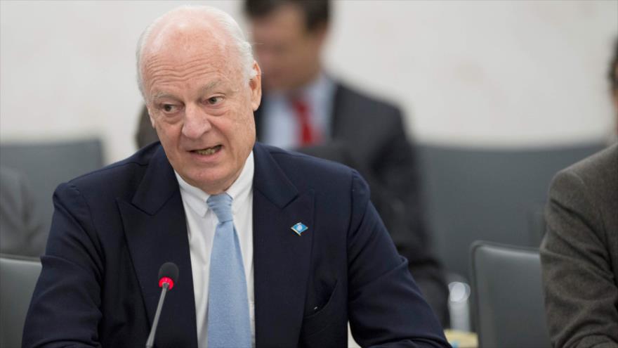 El enviado especial de la Organización de las Naciones Unidas (ONU) para Siria, Staffan de Mistura.