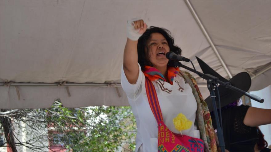 La coordinadora del Consejo de Pueblos Indígenas de Honduras (Copinh), Berta Cáceres.