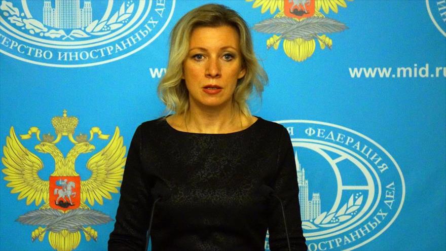 La portavoz de la Cancillería de Rusia, Maria Zakharova.