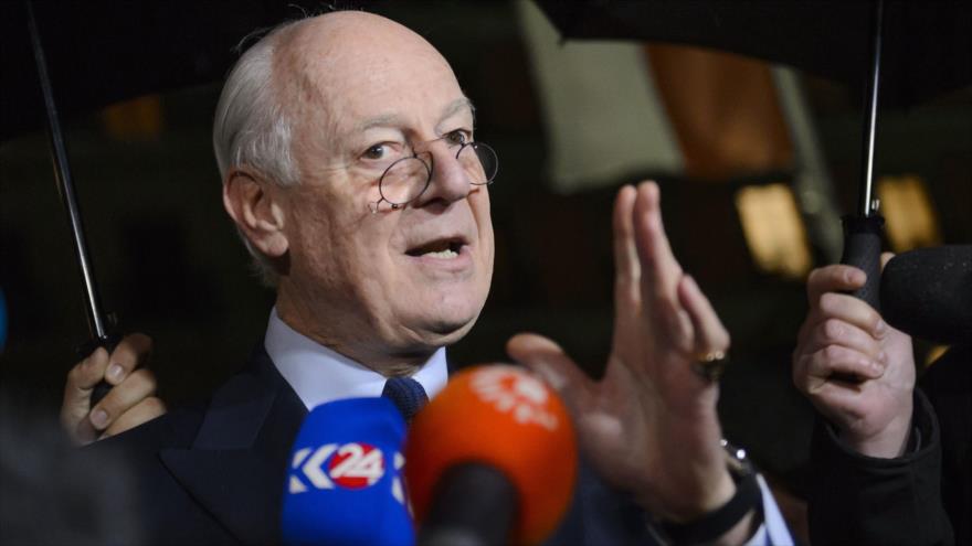 El enviado especial de Naciones Unidas para Siria, Staffan de Mistura.