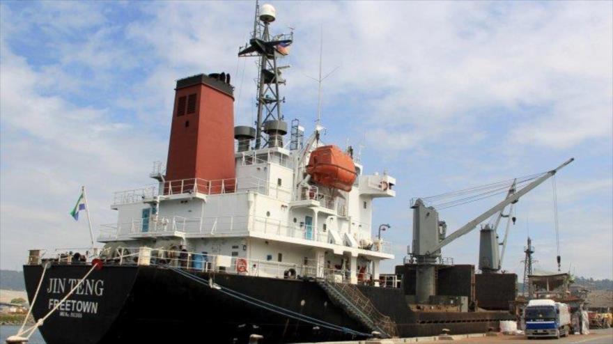 El carguero norcoreano fue retenido en el puerto filipino.