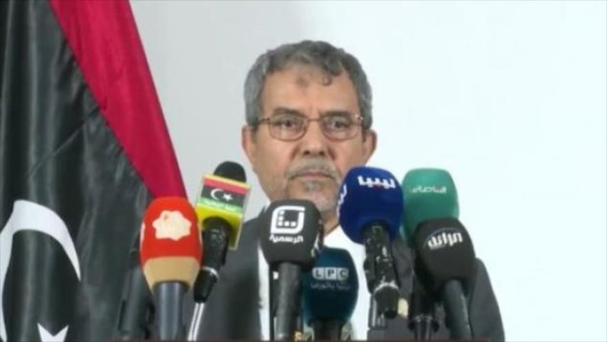 Ministro de Exteriores del autoproclamado gobierno de Trípoli en Libia, Ali Abu-Zakuk.