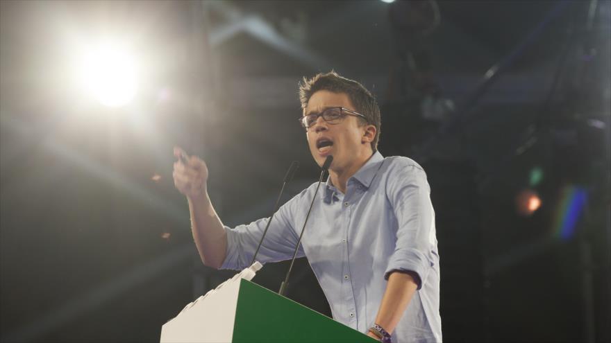 El secretario político del partido español Podemos, Íñigo Errejón. 
