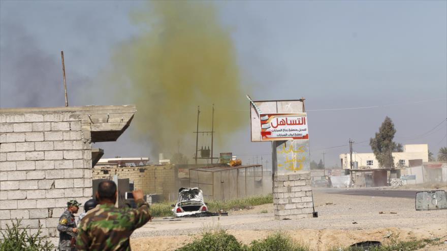 Un supuesto ataque químico con gas cloro llevado a cabo por Daesh en Irak.