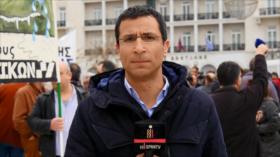 Trabajadores y científicos protestan en Grecia por los recortes 