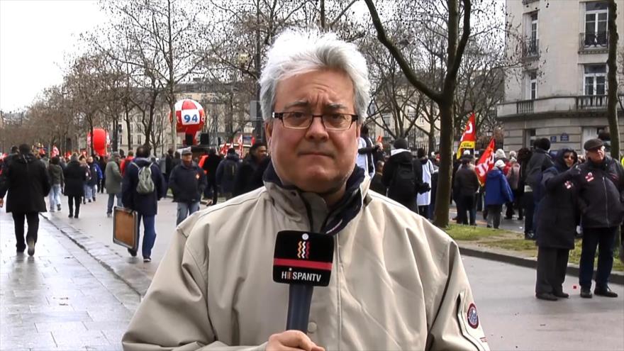 Franceses se manifiestan contra reforma del Código Laboral