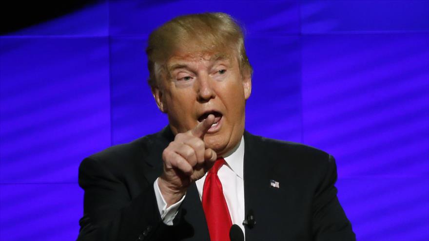 El precandidato republicano, Donald Trump, 10 de marzo de 2016.