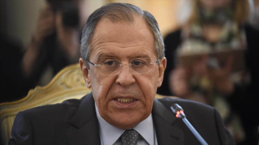 El canciller ruso, Serguei Lavrov, habla durante una conferencia de prensa en Moscú, capital de Rusia, 11 de marzo de 2016.