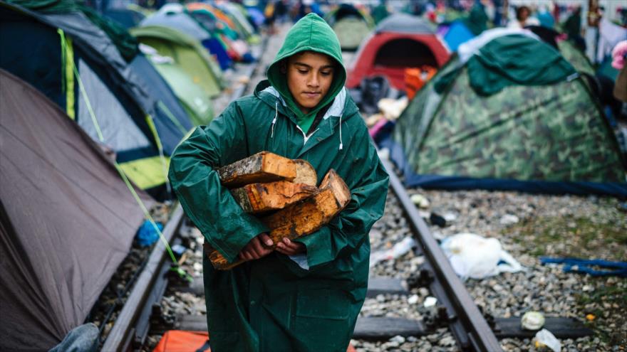El campo de refugiados en la frontera entre Grecia y Macedonia, 10 de marzo de 2016.
