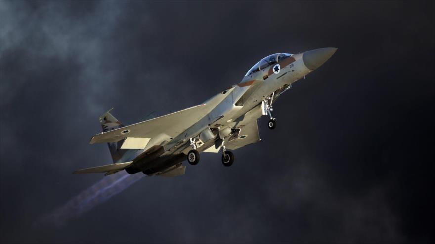 Un avión de combate del régimen israelí.