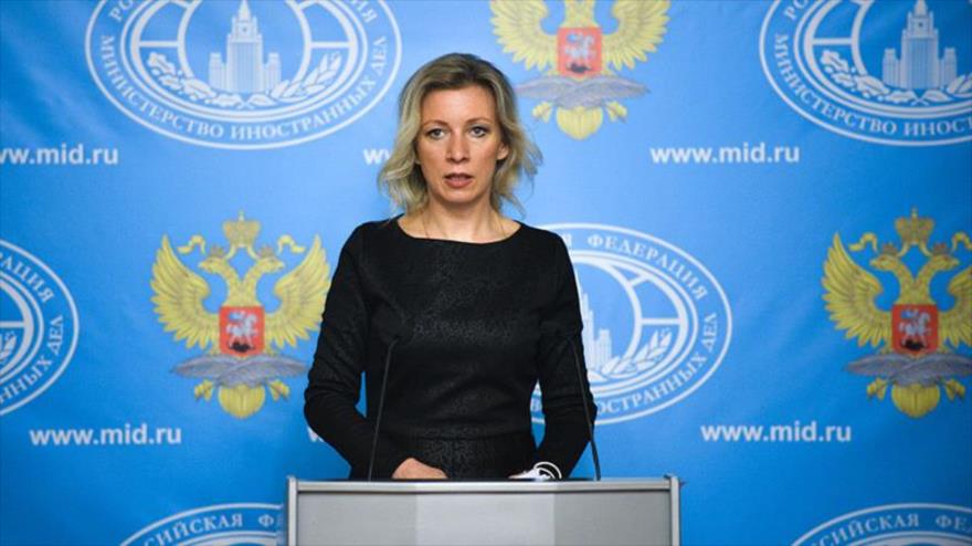 La portavoz del Ministerio ruso de Asuntos Exteriores, María Zajárova.