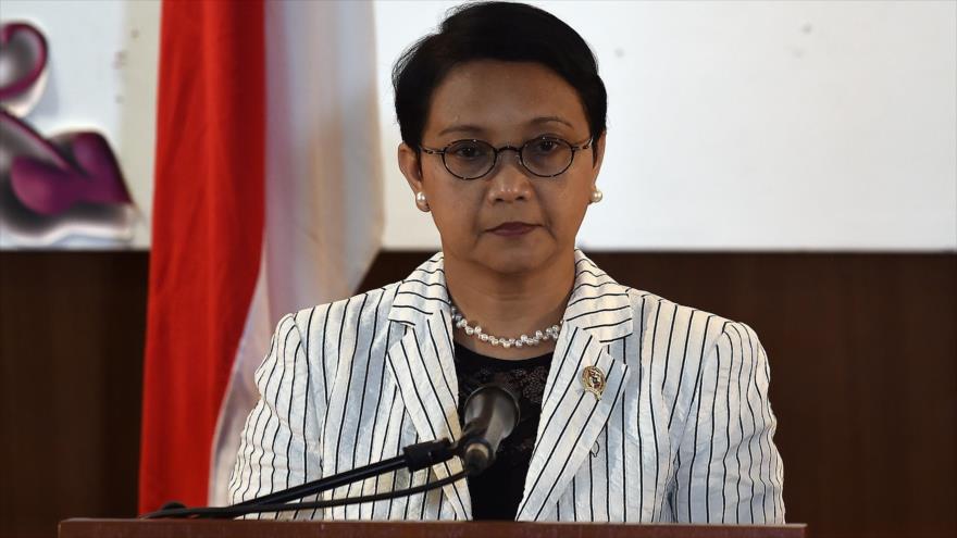 La canciller indonesia, Retno Marsudi.