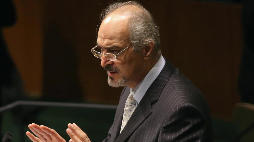 El embajador permanente de Siria ante la ONU, Bashar al-Yafari.