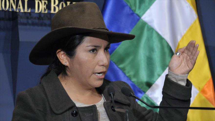 Marianela Paco, ministra de Comunicación de Bolivia.